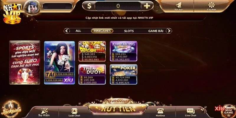 Nhatvip - Link đăng ký và tải app Nhat vip PC & Mobile Sảnh mini game với nhiều lựa chọn thú vị